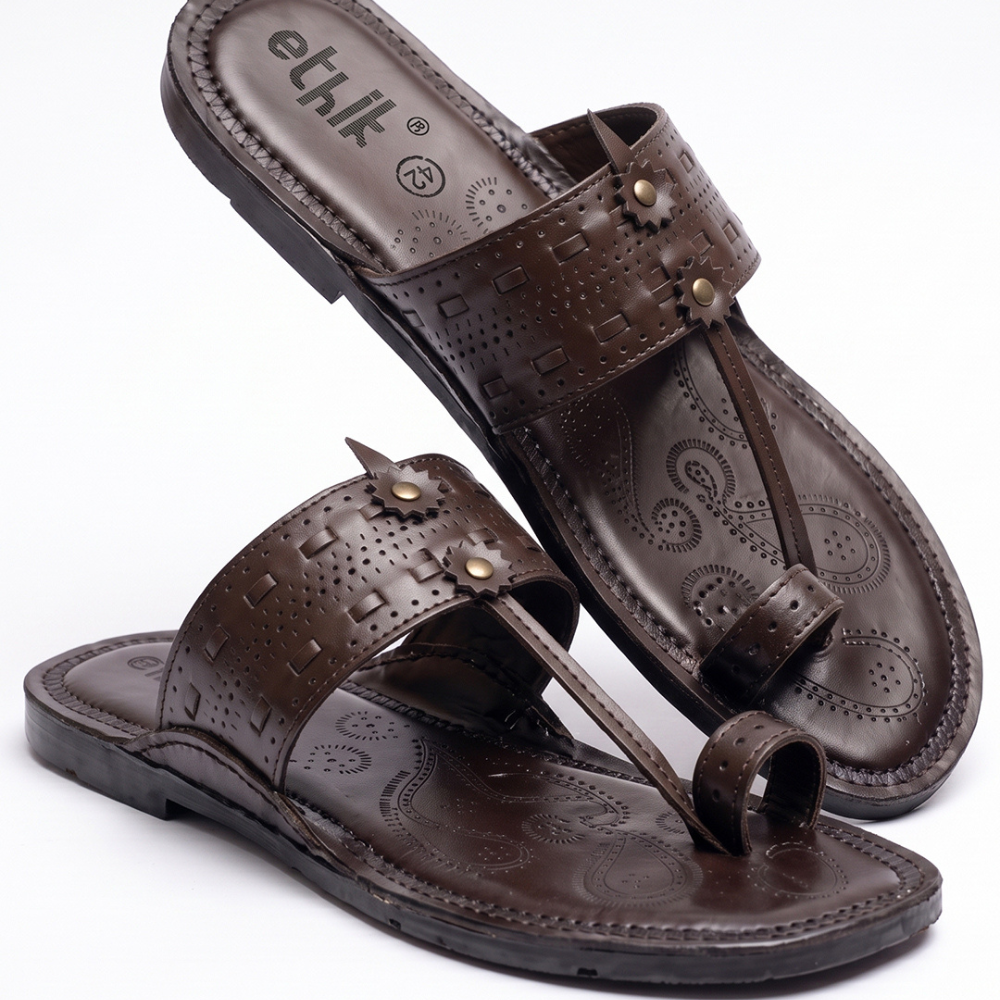 Raajtilak Brown Kolhapuri Chappal