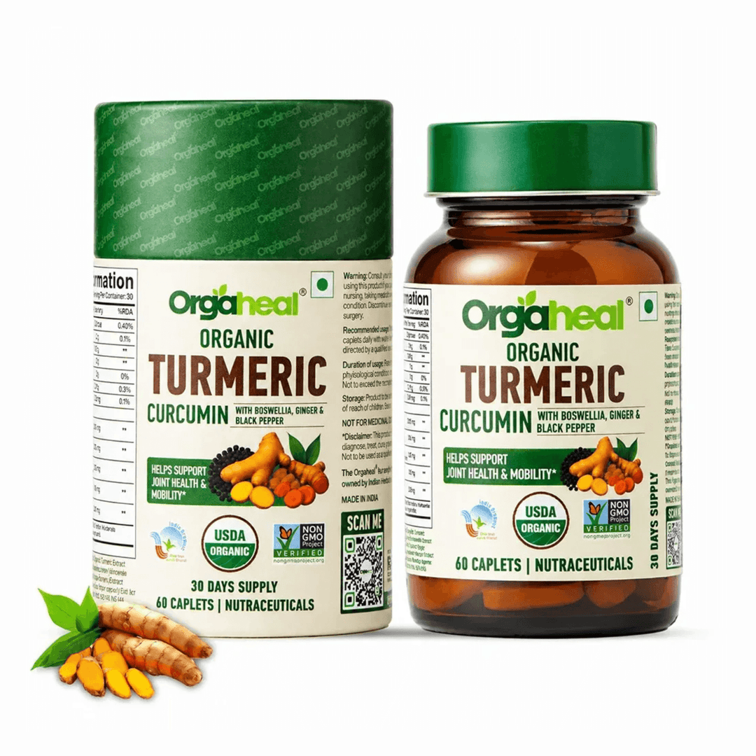 Organic Turmeric Curcumin Caplets | 60 Caplets