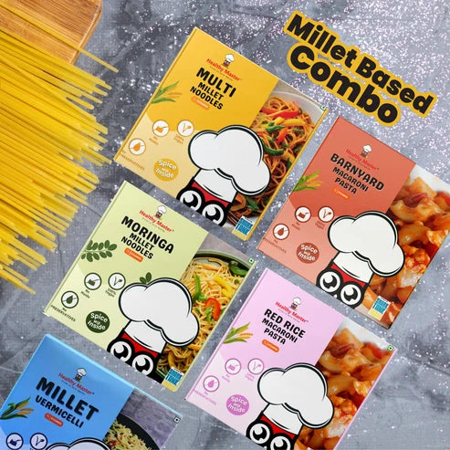 Healthy Master Noodles, Pasta & Vermicelli Combo - Millet Based