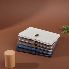 The Label GAIA Hemp A5 Diary with Button Flap Closure