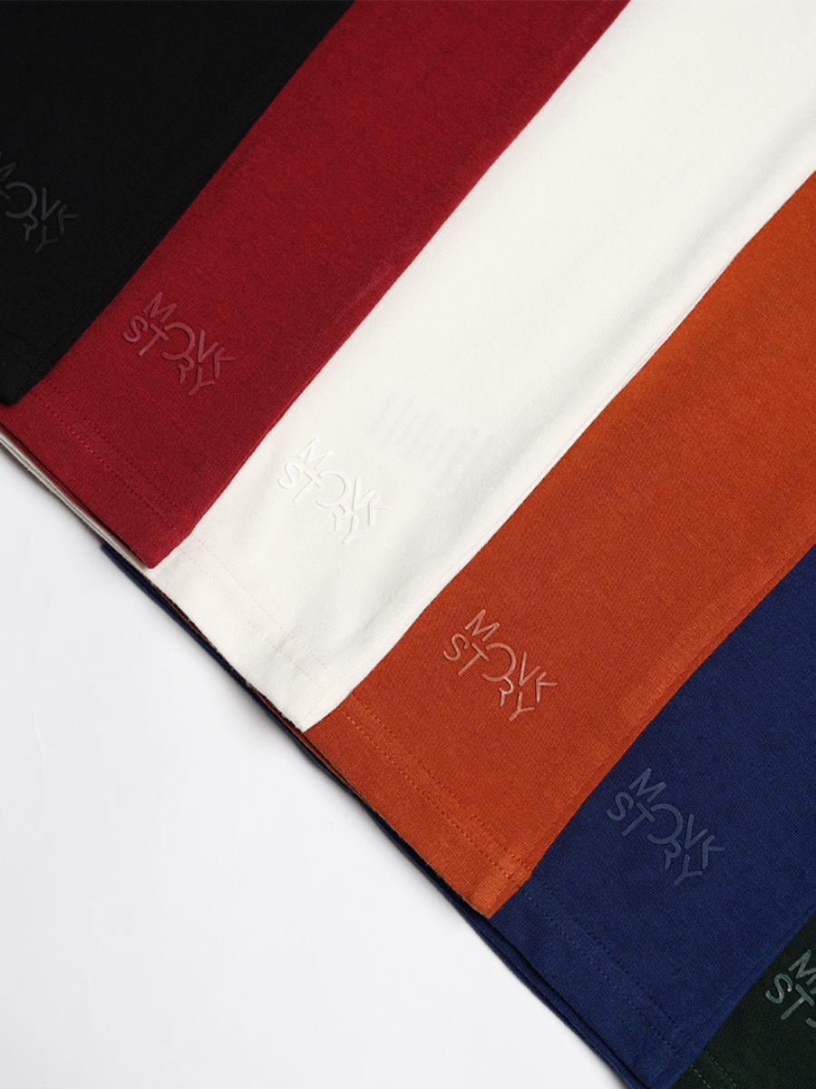 Monkstory Bamboo Cotton Crew Tee - Midnight Blue