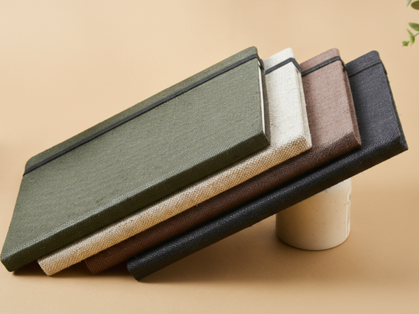The Label GAIA Hemp A5 Notebook Diary with Elastic Lock and Pen Loop