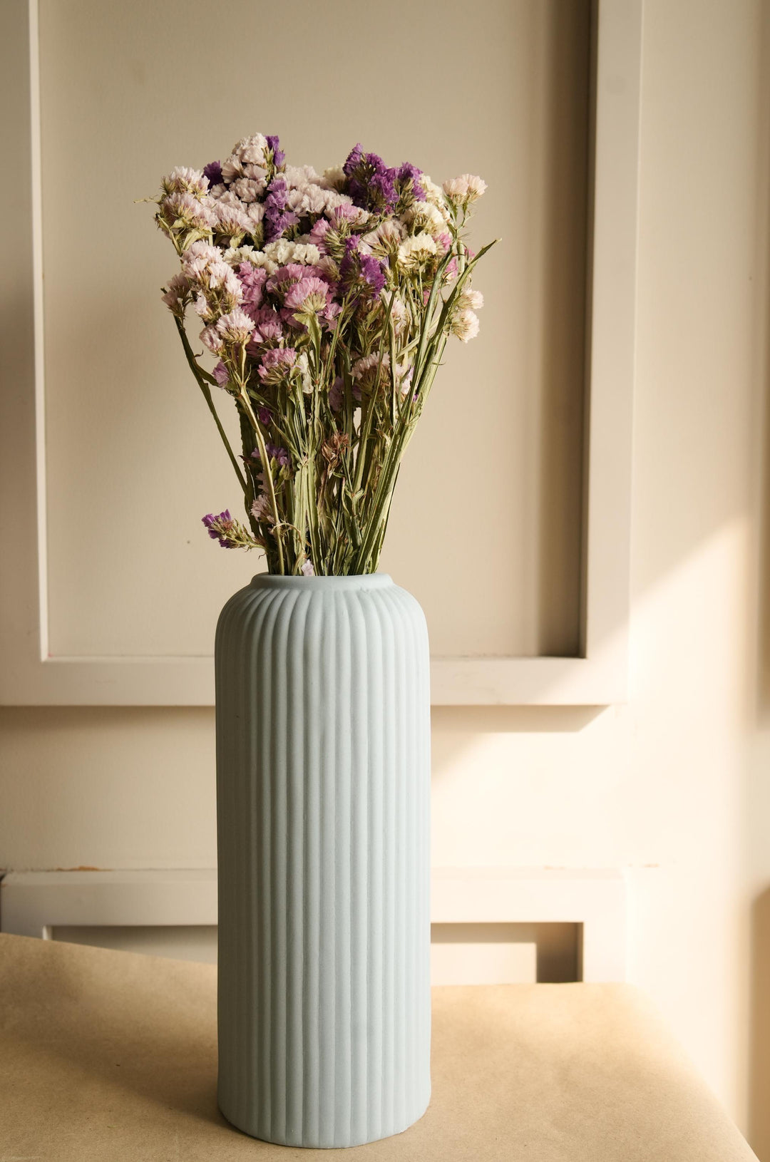 Modern Ribbed vase set of 3 - https://artecasa.in/