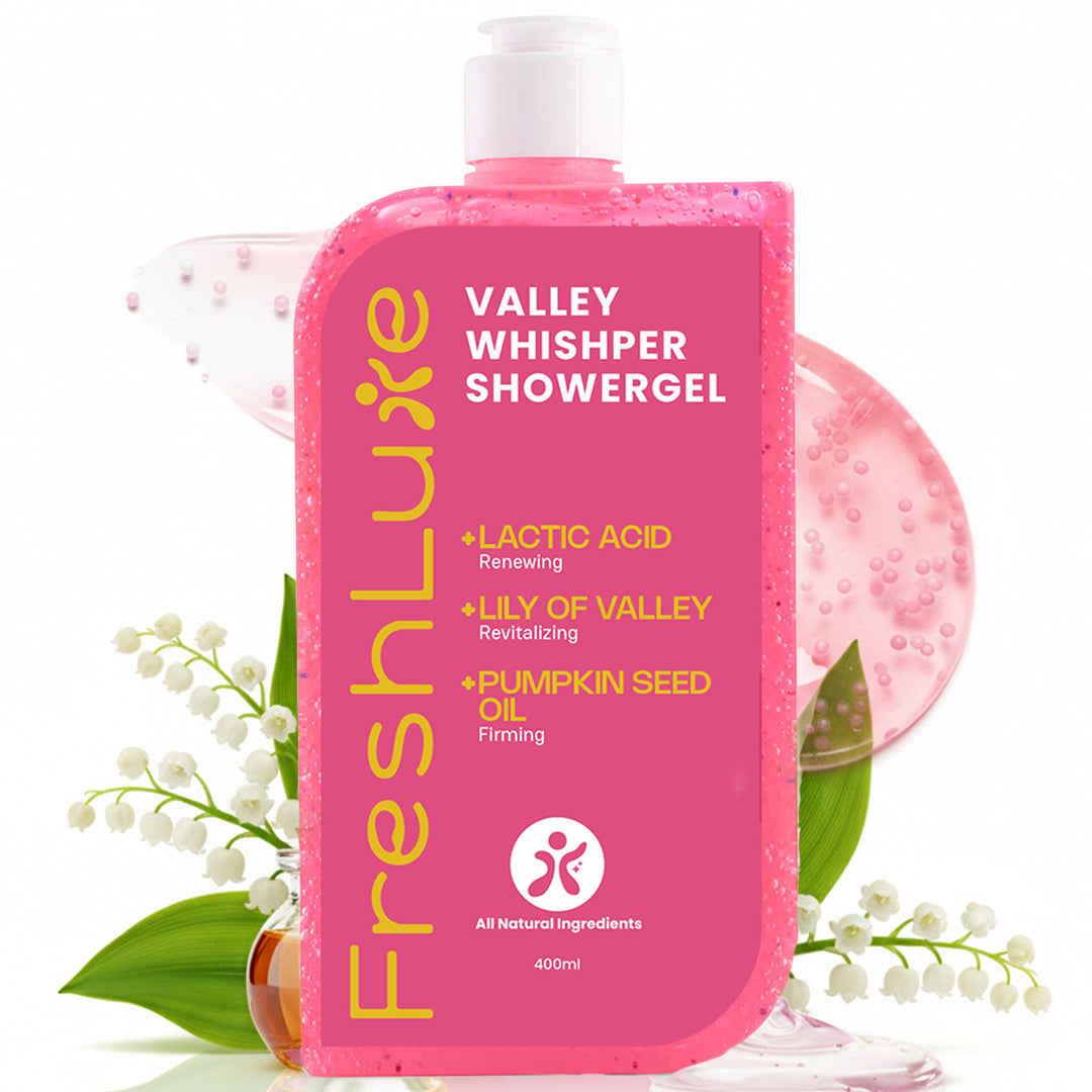 FreshLuxe Valley Whisper Body Wash | Reduces Dark Spots | Floral Scent
