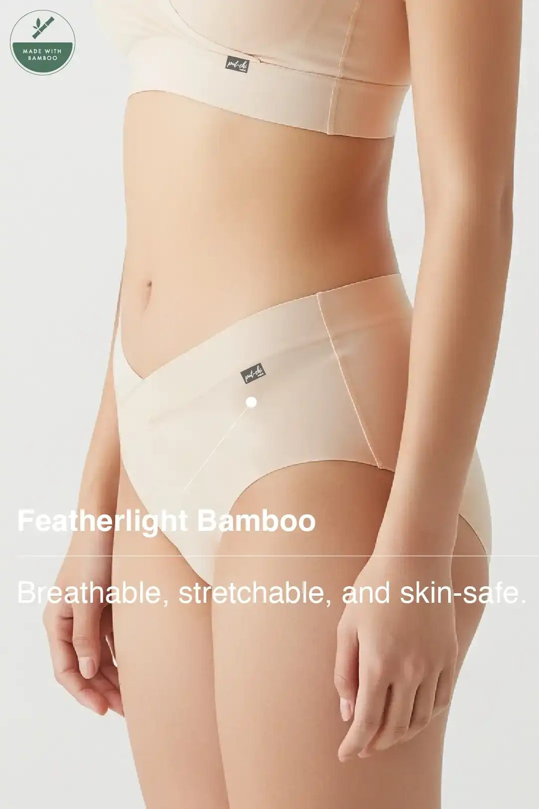 Comfort-Fit Bamboo Hipster Panty - Winter Beige