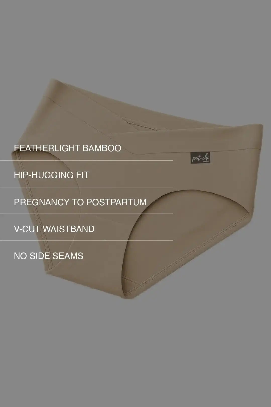 Comfort-Fit Bamboo Hipster Panty - Winter Beige