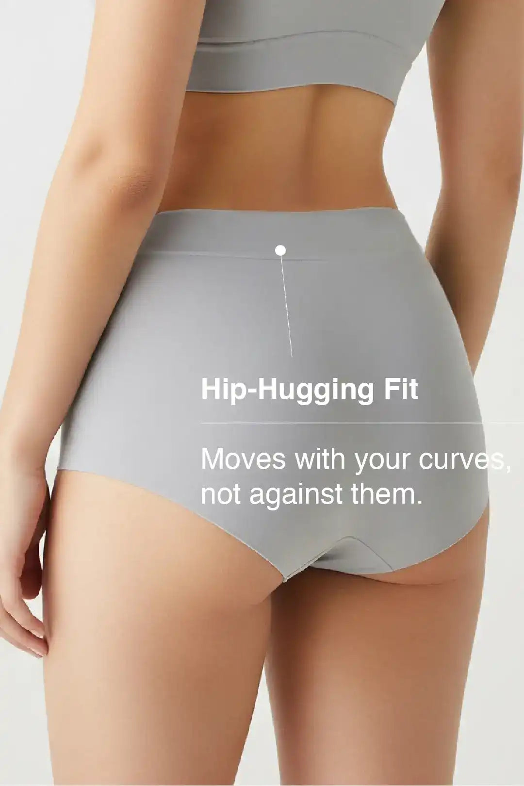 Comfort-Fit Bamboo Hipster Panty - Limestone Grey