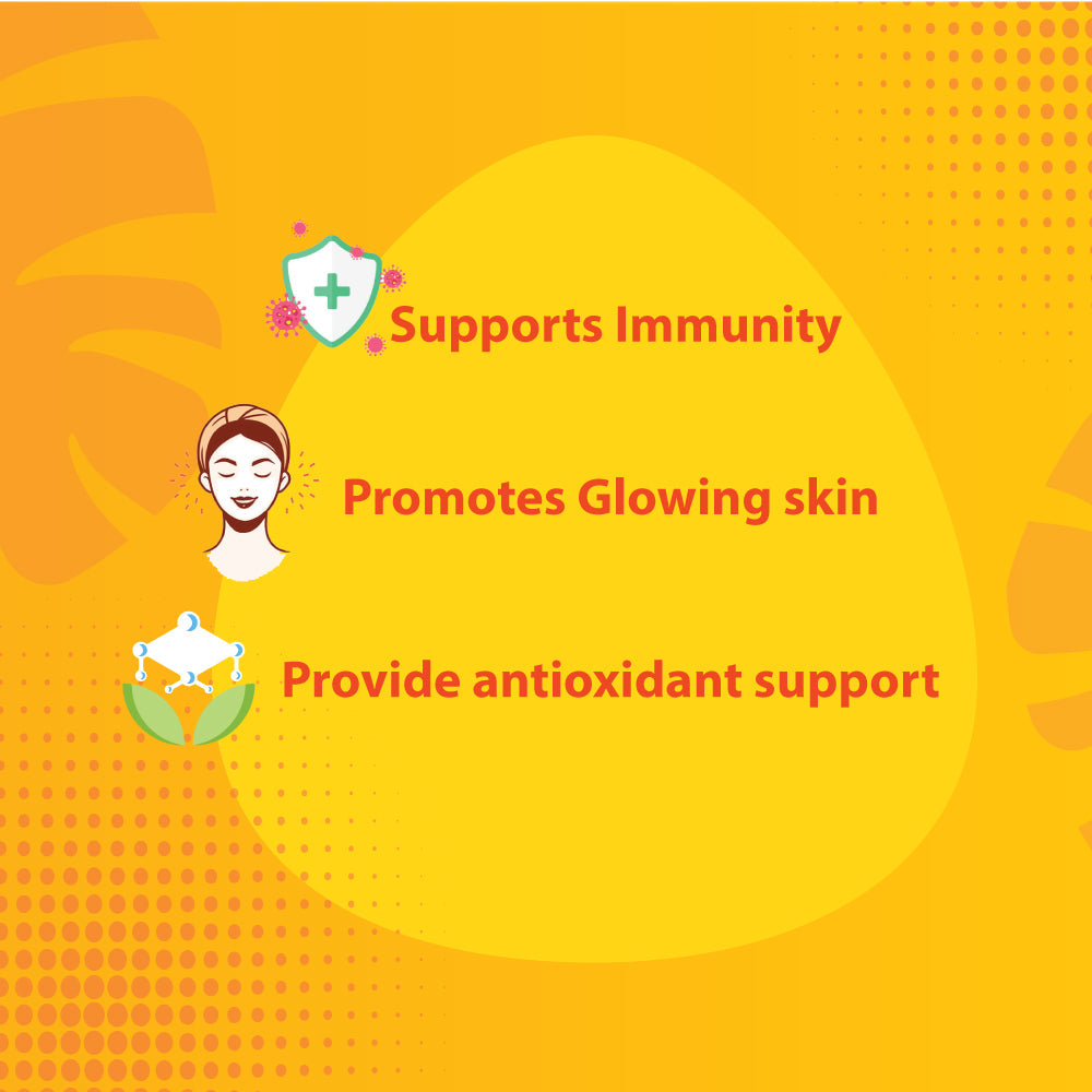 Vitamin C with Amla & Zinc For Immunity & Skin Care |Orange Flavour - 20 Effervescent Tablets