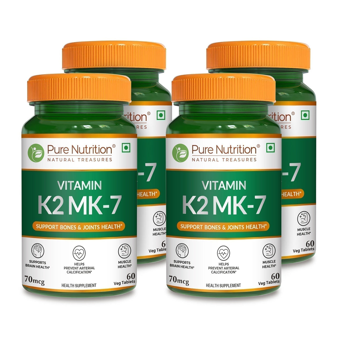 Vitamin K2 MK-7 with Vitamin D3  Bone & Heart Health | 60 Veg Tablets