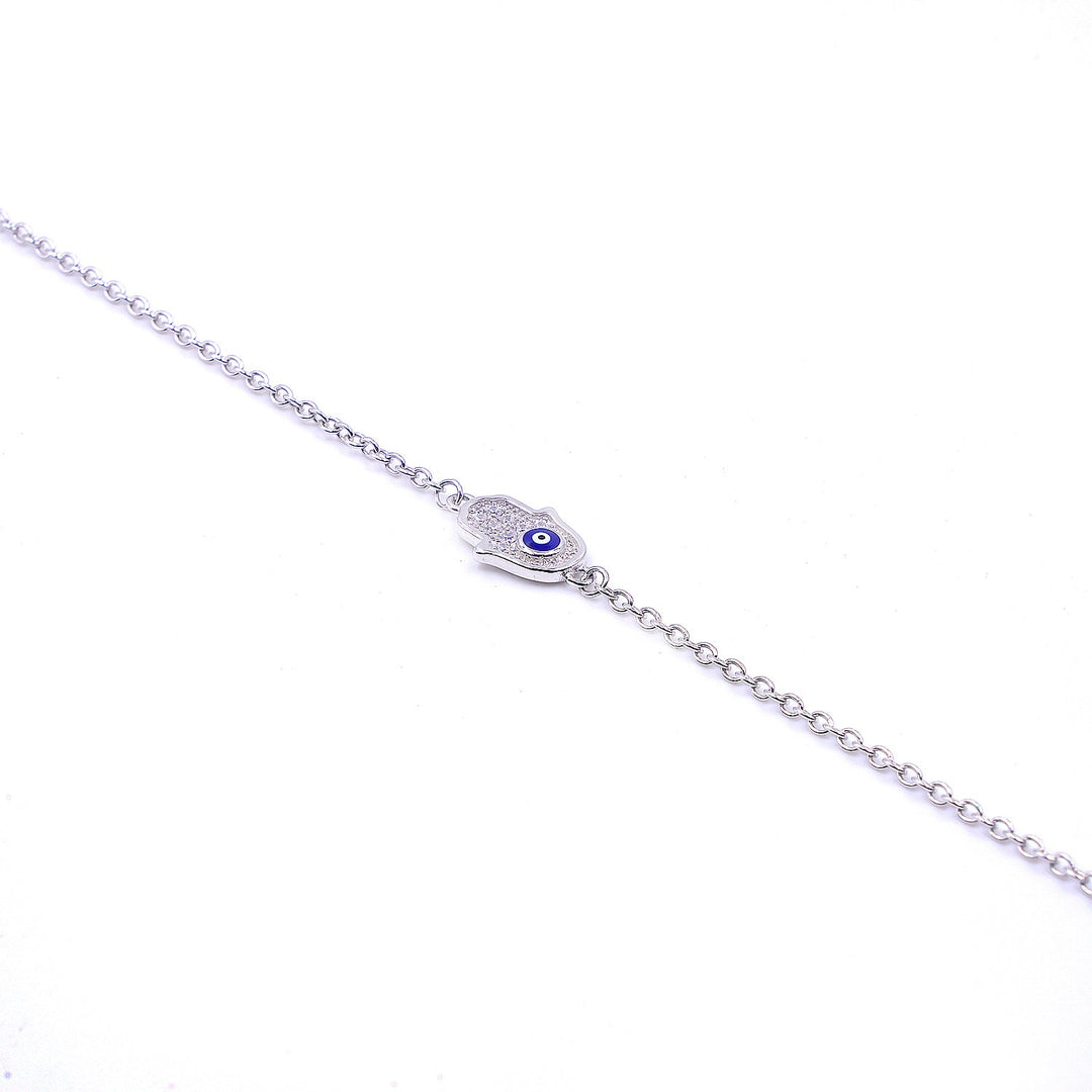 Hamsa hand evil eye Diamond bracelet