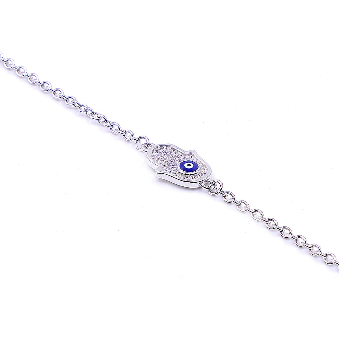 Hamsa hand evil eye Diamond bracelet