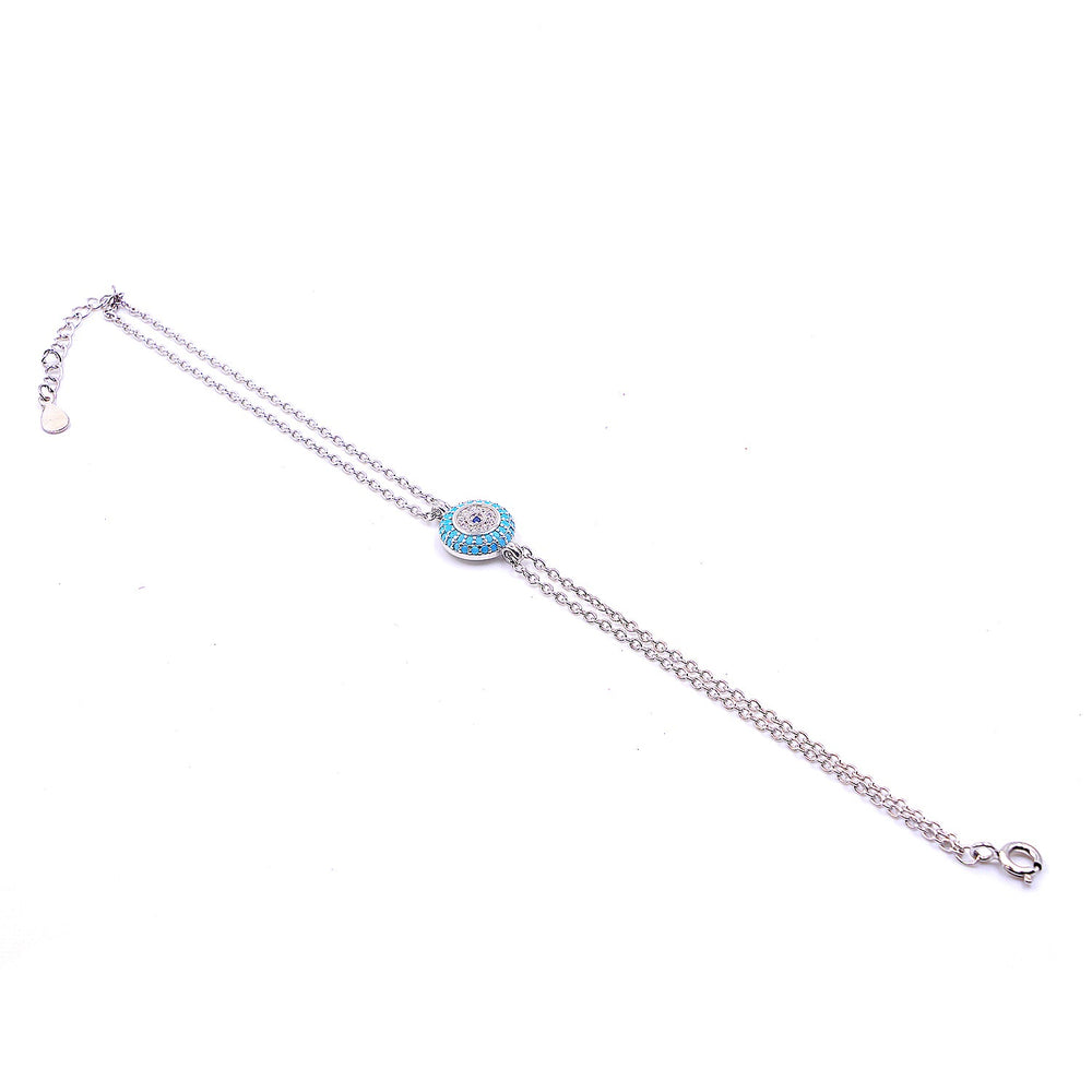 Evil eye stone bracelet