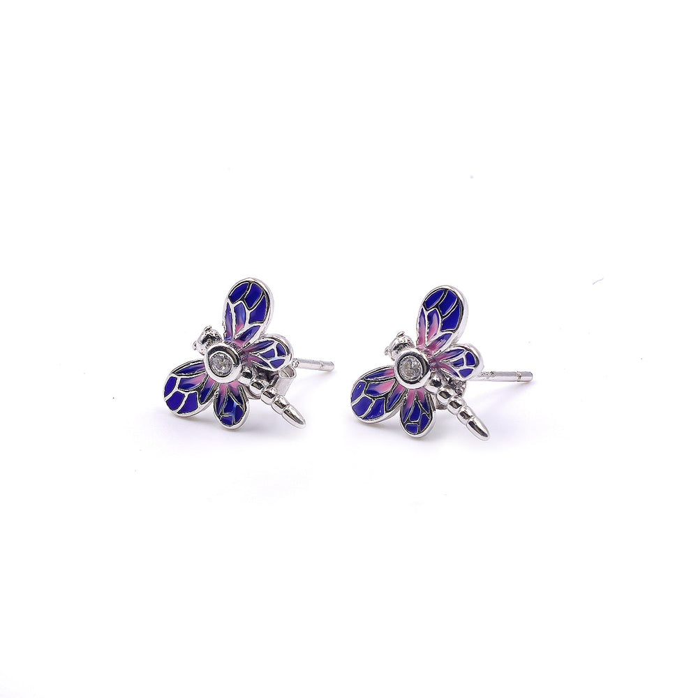 Butterfly Enamel stud Earrings