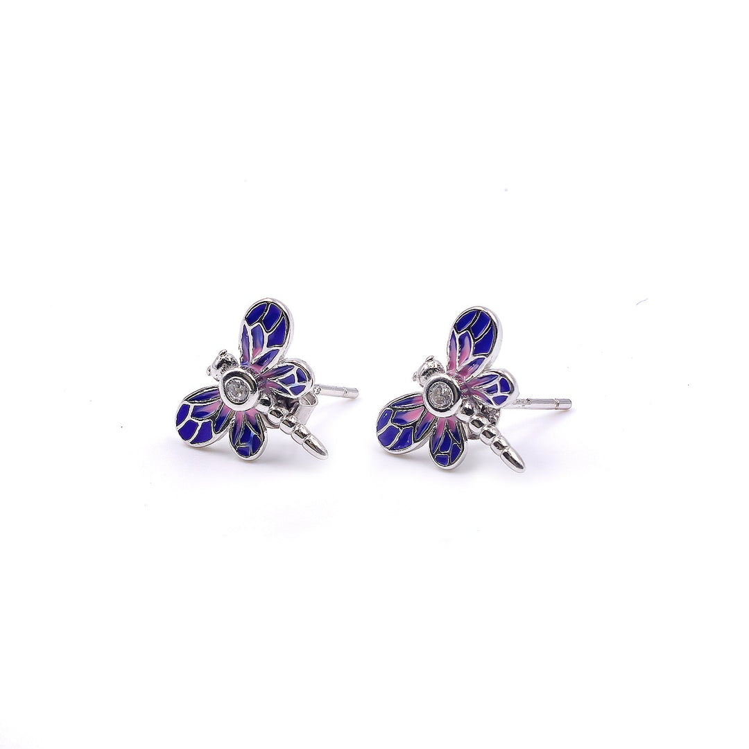 Butterfly Enamel stud Earrings