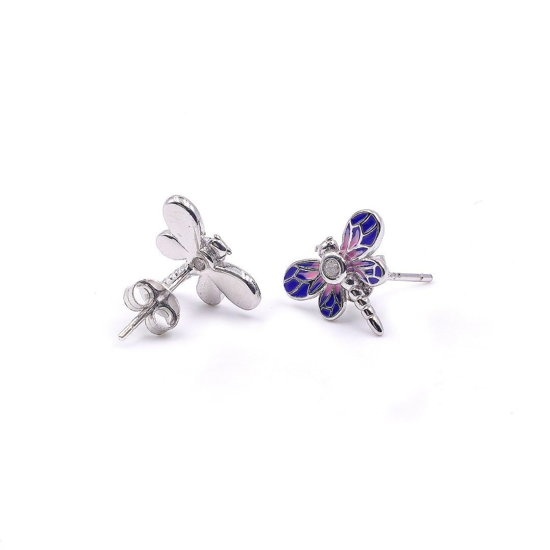 Butterfly Enamel stud Earrings