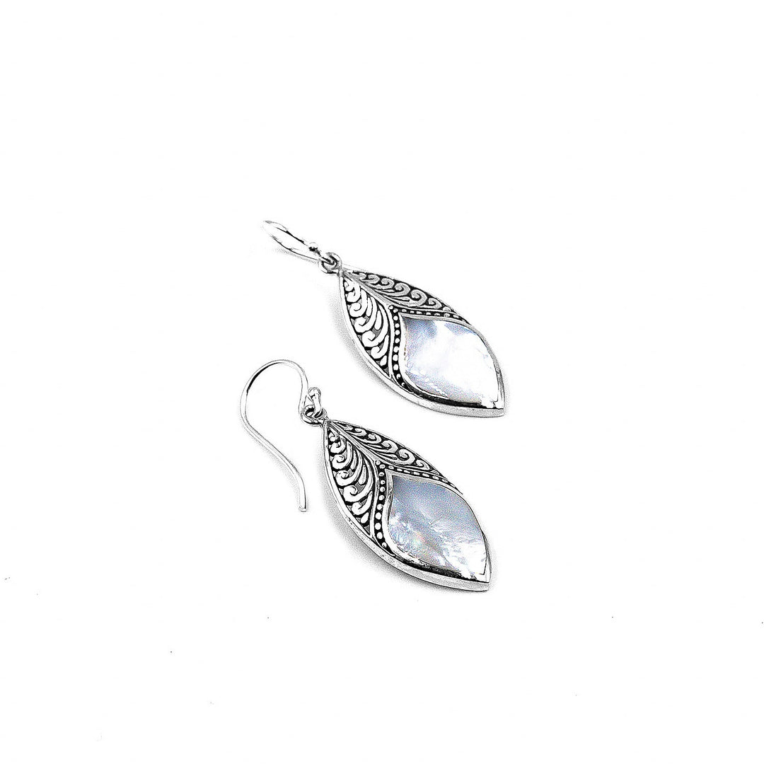 Leaf Whisper Shell Earrings