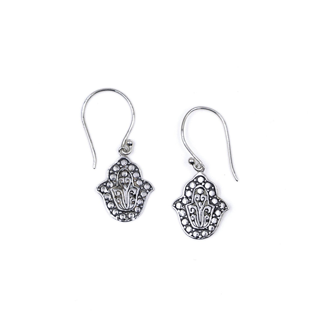 Hamsa Hand Dangle Earrings