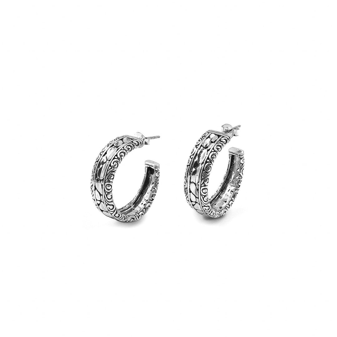 Ornate Filigree Hoop Earrings
