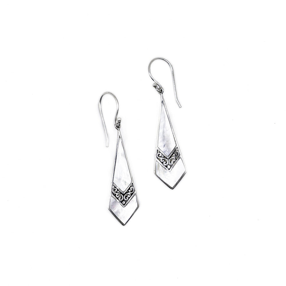Geo Grace Shell Earrings