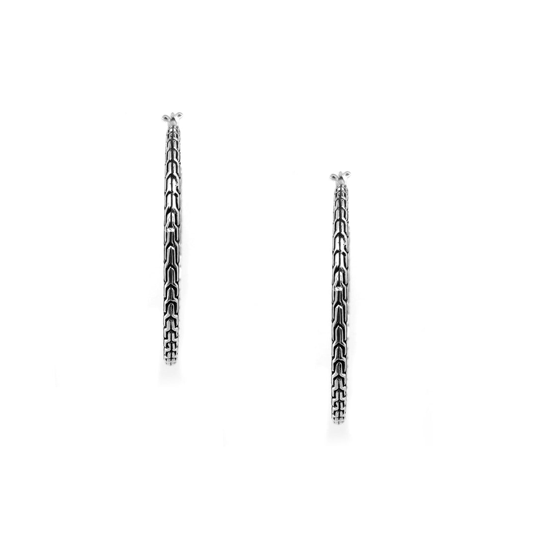 Byzantine Chain Hoop Earrings
