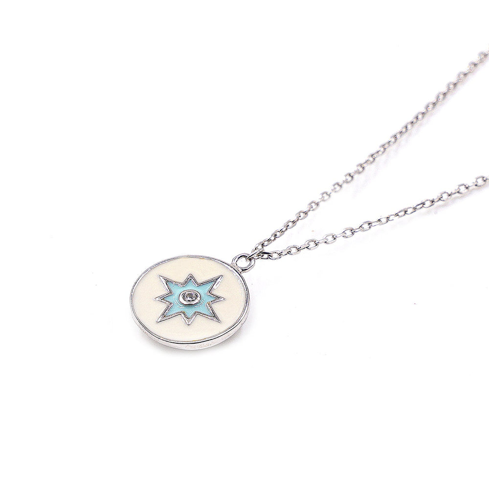 North Star enamel Pendant