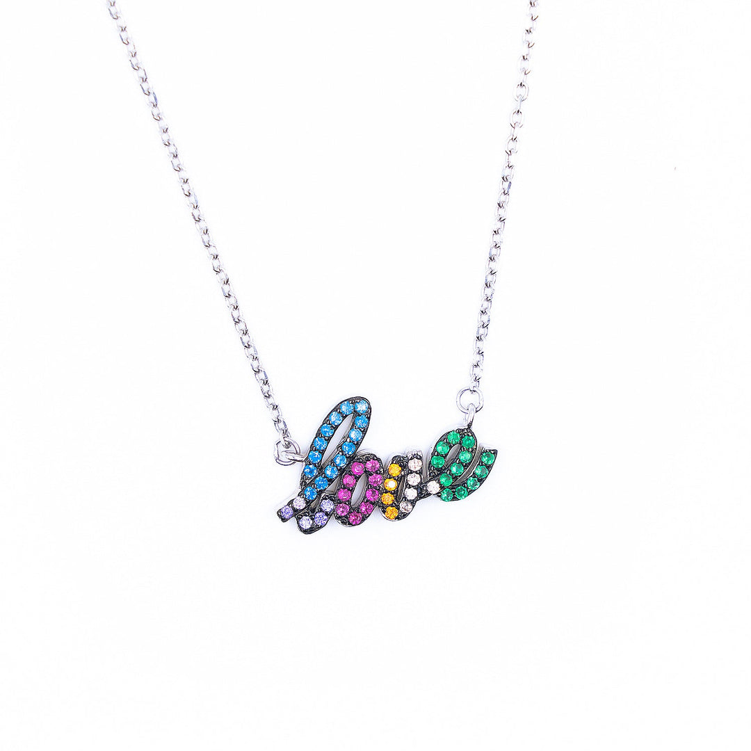 Love Multi diamond pendant