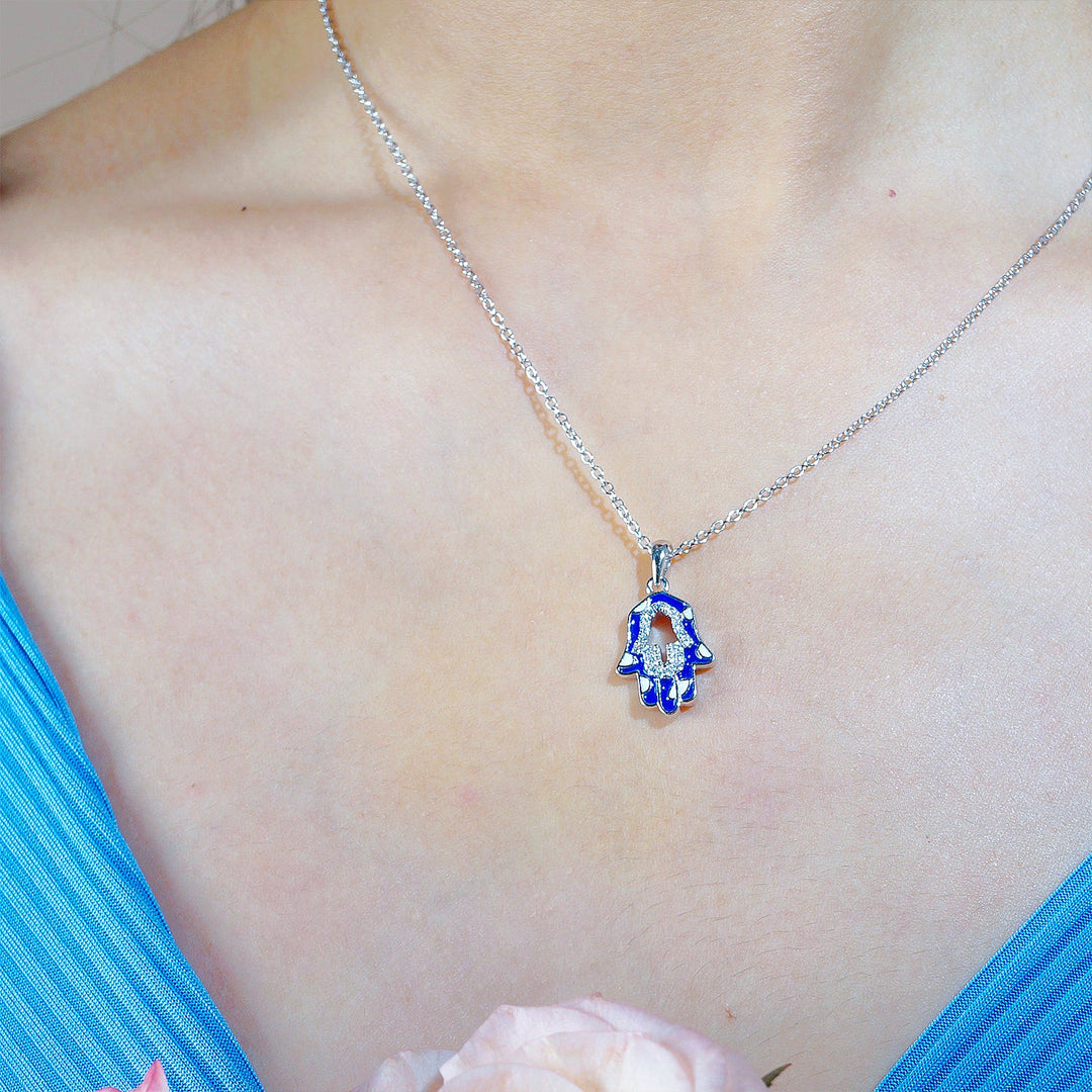 Hamsa hand Diamond Pendant