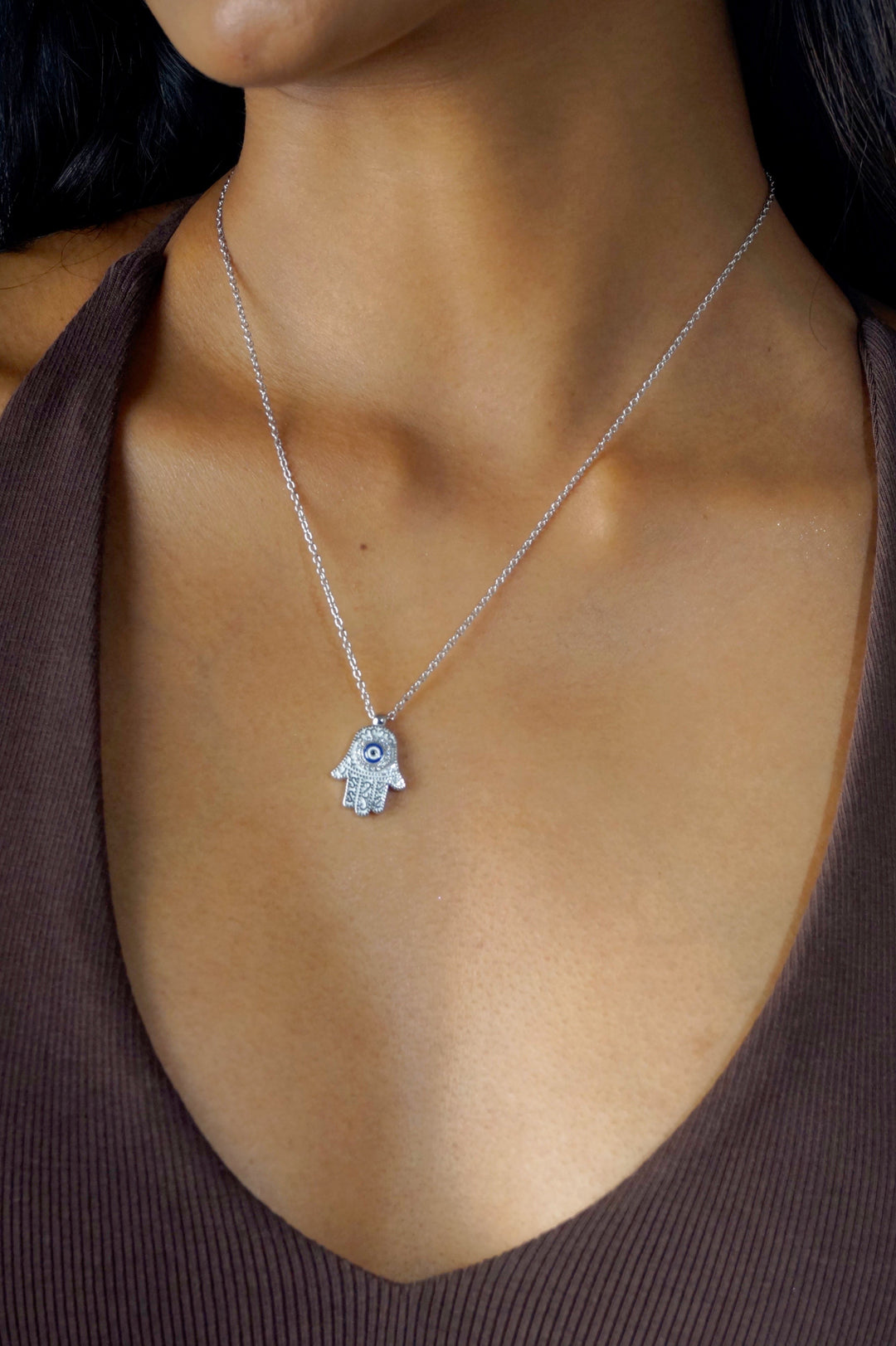 Filigree Hamsa hand  Pendant