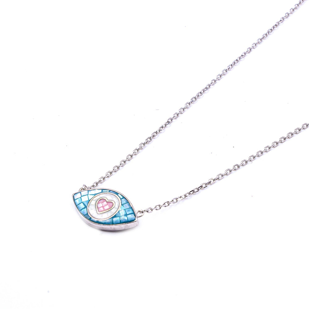Mosaic Gen z Evil eye pendant