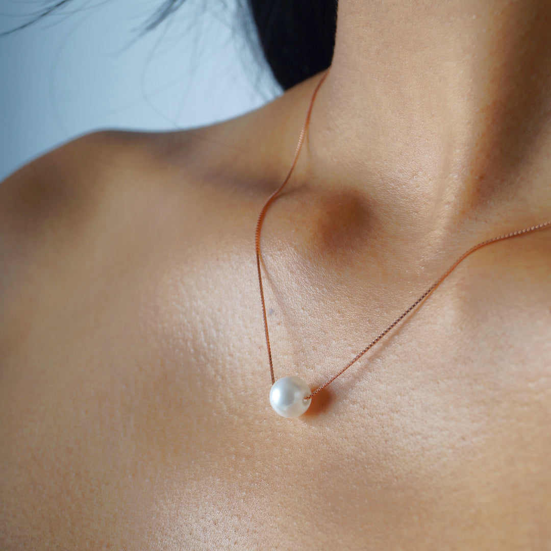 Classic Pearl chain in Rose gold finish