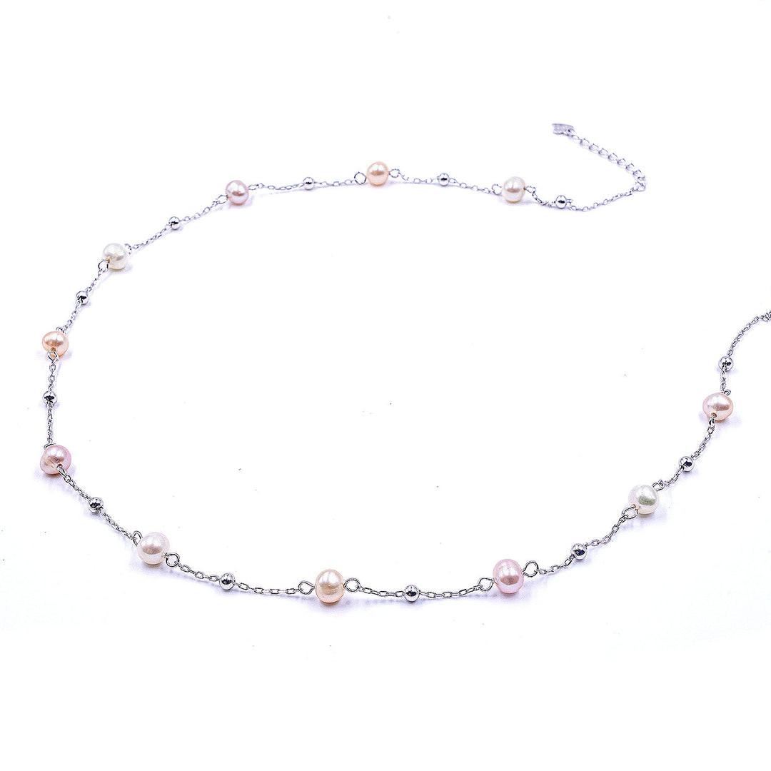 Multi colour pearl Neckalce
