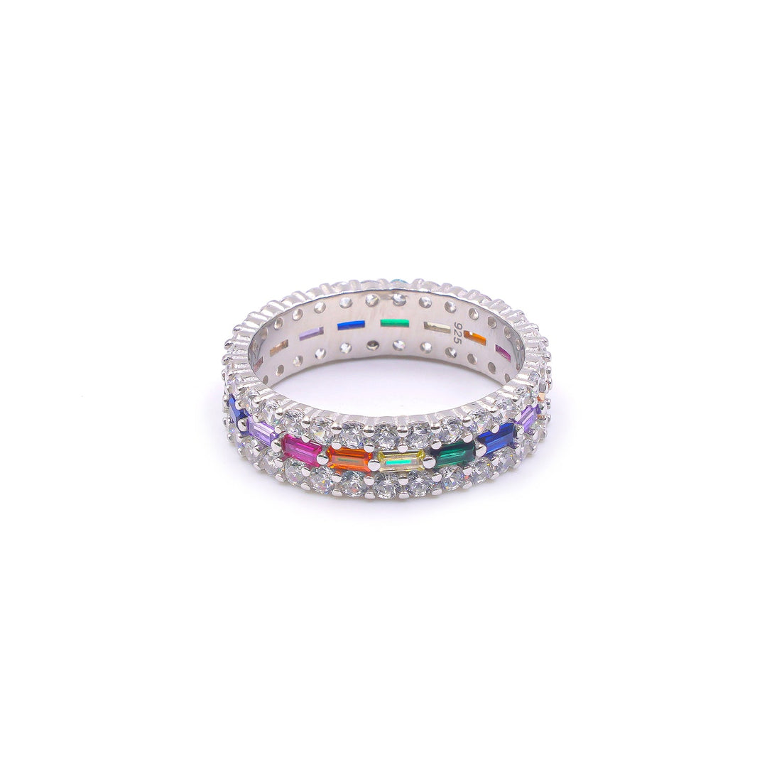 Rainbow stones diamond Rings