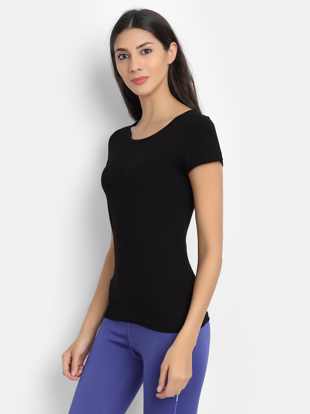 Women’s Bamboo Fabric Slim Fit H/S T-Shirt | Soft & Breathable | Pink