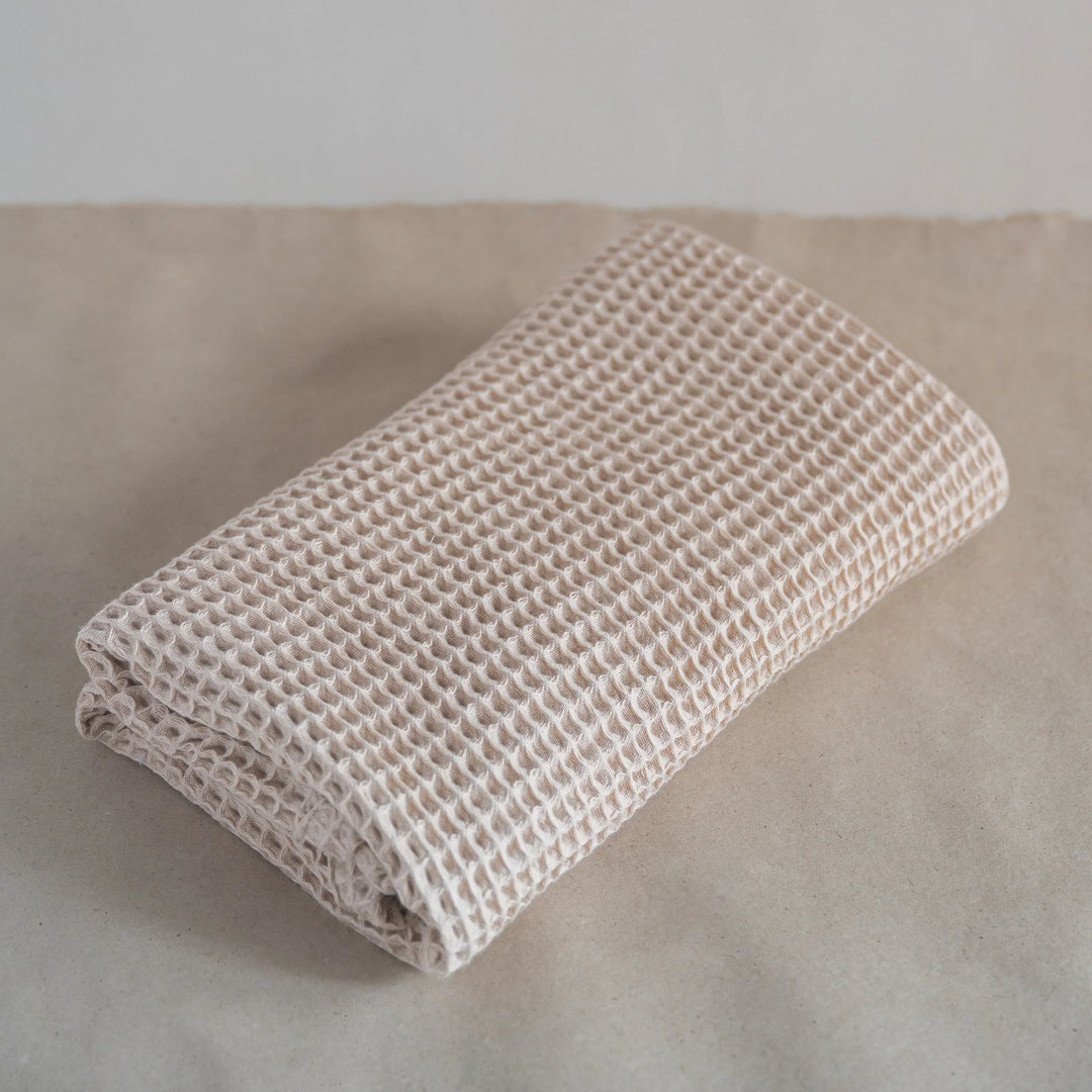 Akiiko Waffle Bath Towel - Latte