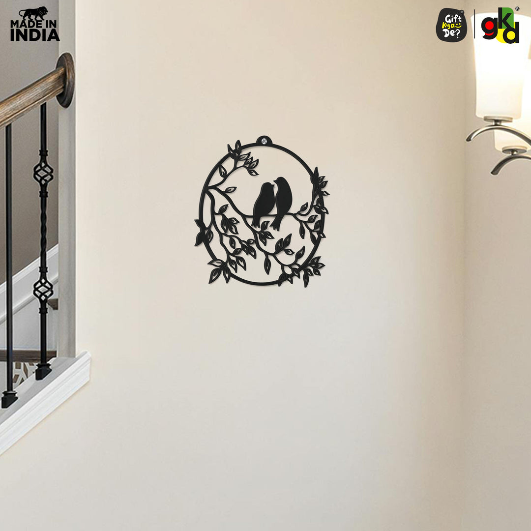 Bird & Flower Design Wall Hanging | 1 Pc & 3 Pc MDF Wall Art Set | Wooden Wall Decor for Living Room, Bedroom & Office