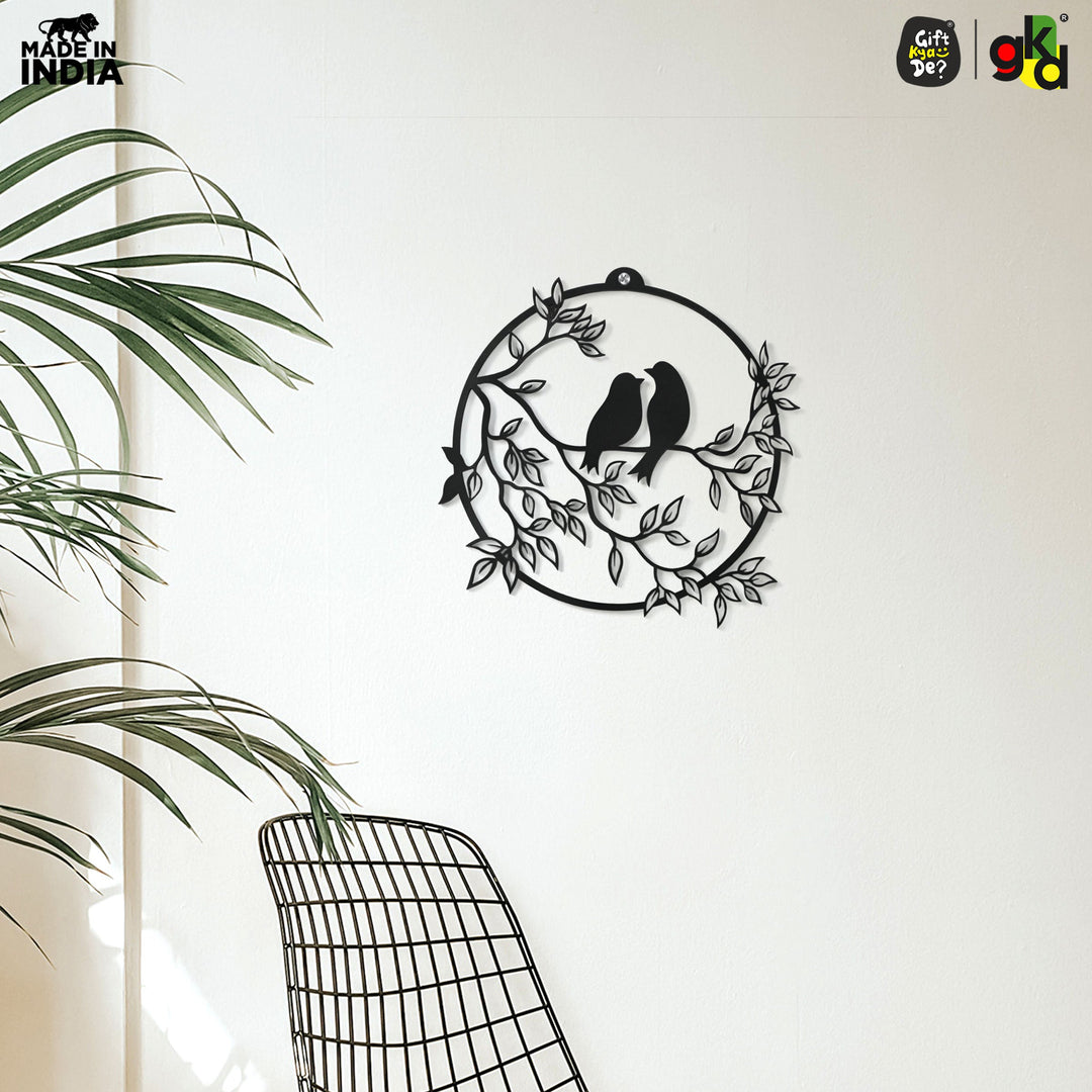 Bird & Flower Design Wall Hanging | 1 Pc & 3 Pc MDF Wall Art Set | Wooden Wall Decor for Living Room, Bedroom & Office