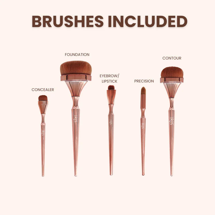 Iris Cosmetics Luminous Face Brush Set- 9 Pcs