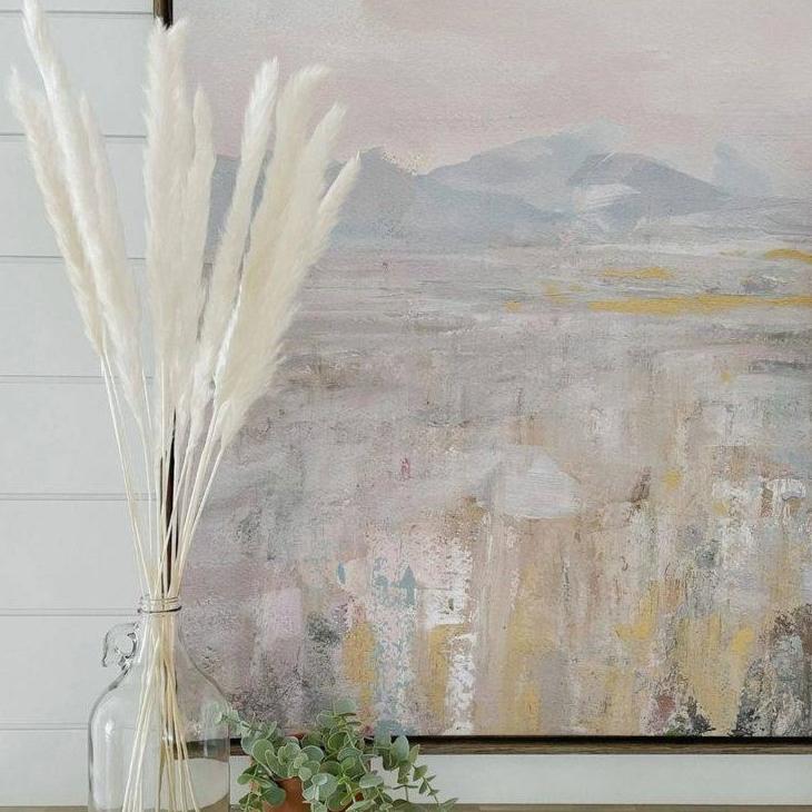 Mini White Pampas Set of 10 Sticks | Non-Shedding Dried Pampas for Vase Filler | Arte Casa