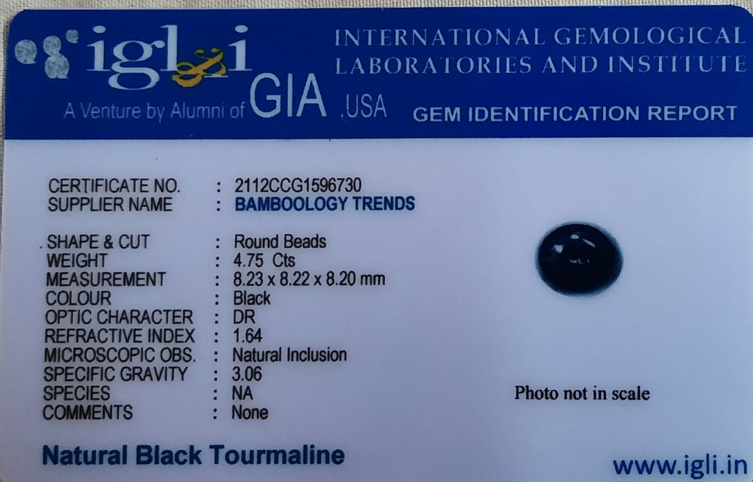 Bamboology Trends Real Black Tourmaline Healing Bracelet For Protection From Negative Energies