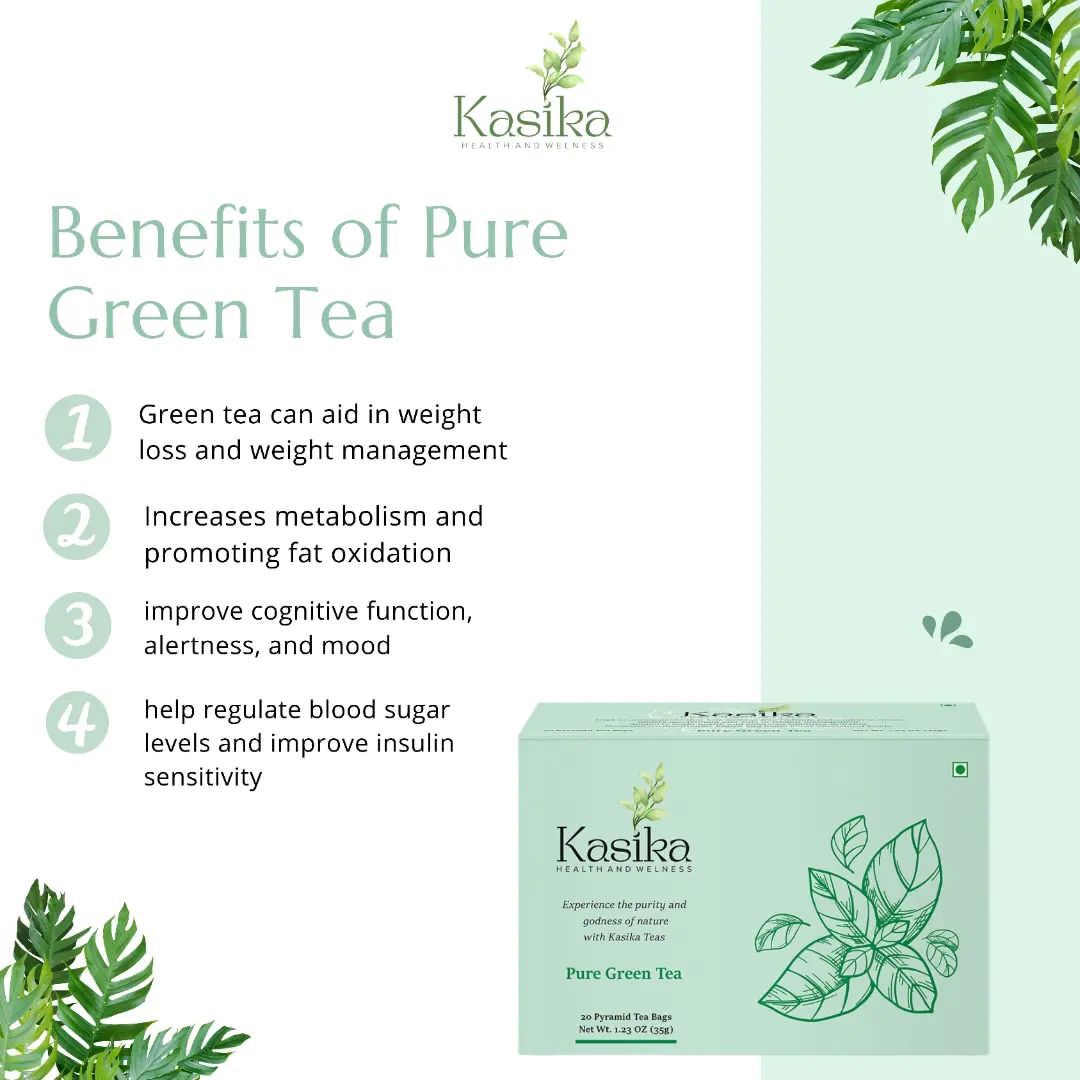 Kasika Pure Green Tea Leaves in Pyramid Tea