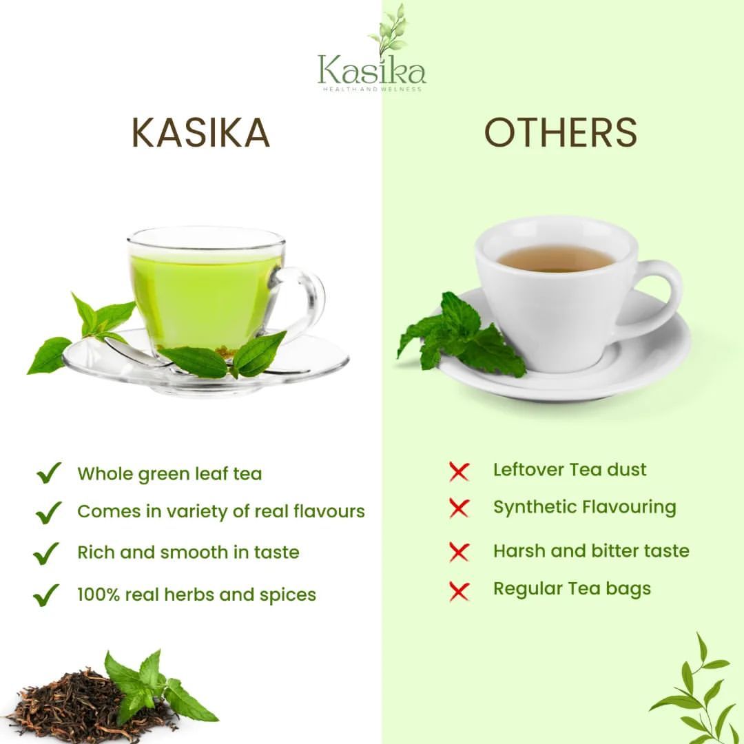 Kasika Pure Green Tea Leaves in Pyramid Tea