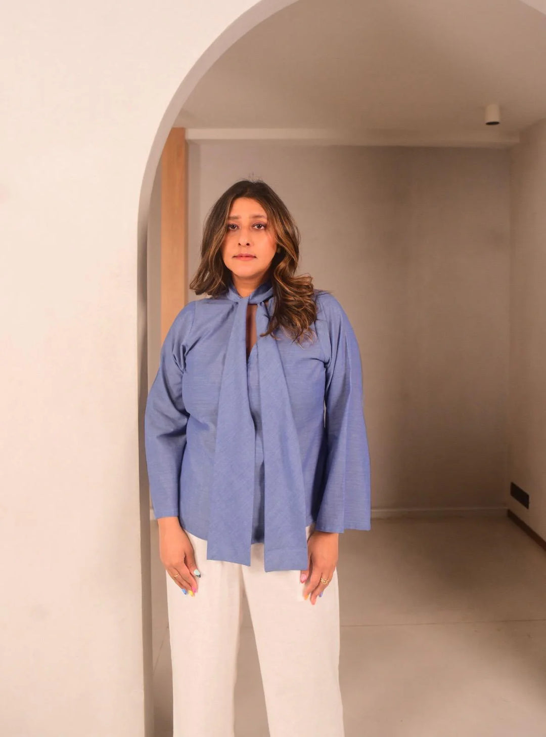 WhySoBlue Leni Tie Top