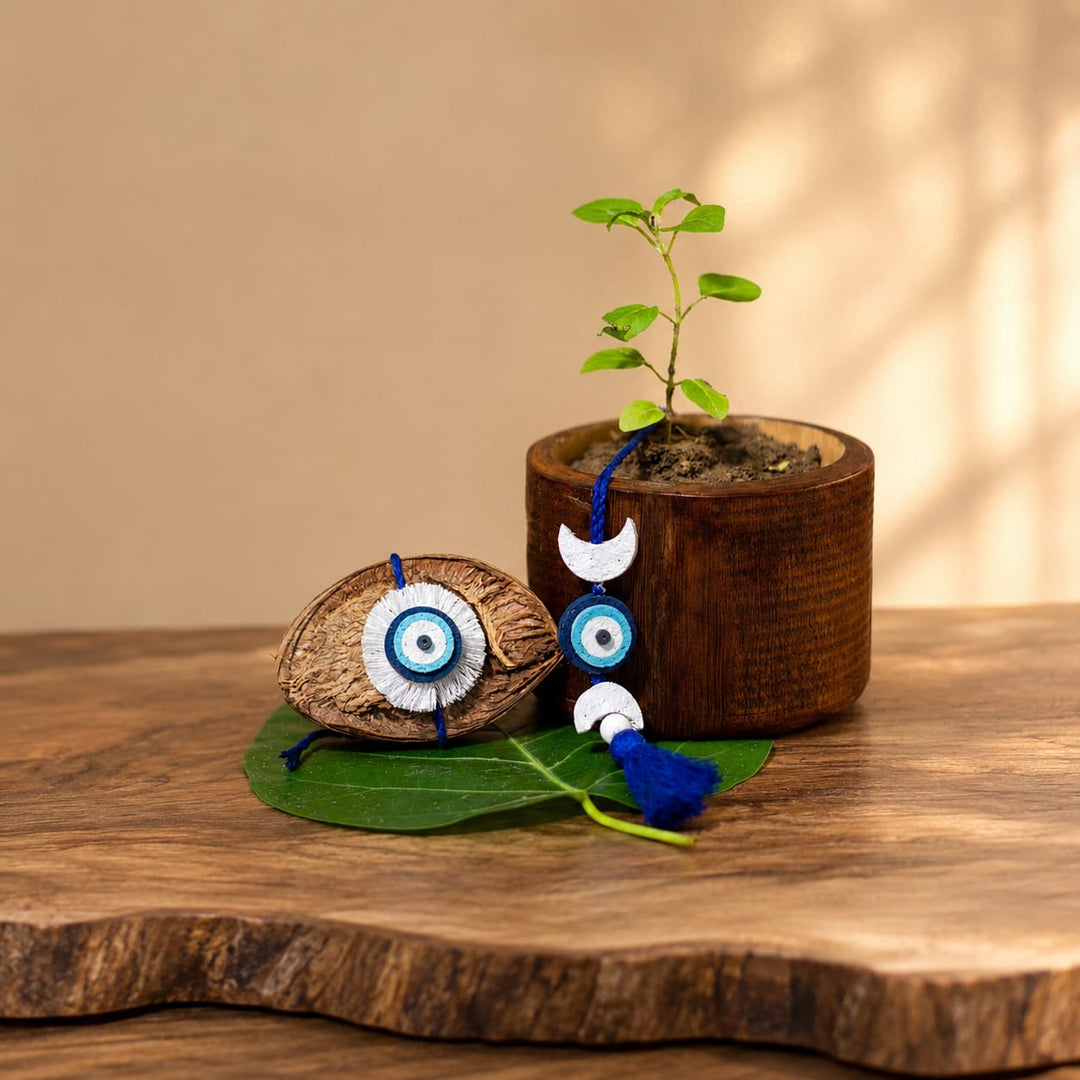 Nazarbattu Bhaiya Bhabhi Grow Box | Eco-Friendly Plantable Rakhi Gift Hamper 2026 | Sustainable Rakhi Lumba Set with Seeds & Planter