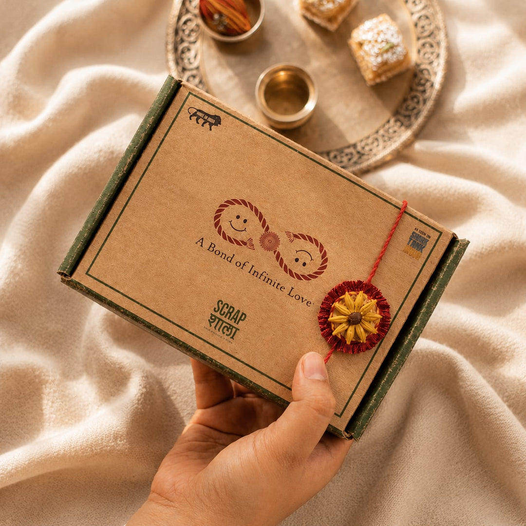 Surajmukhi Plantable Rakhi | Eco-Friendly Handmade Rakhi with Seeds | Sustainable Rakshabandhan 2026 | Scrapshala