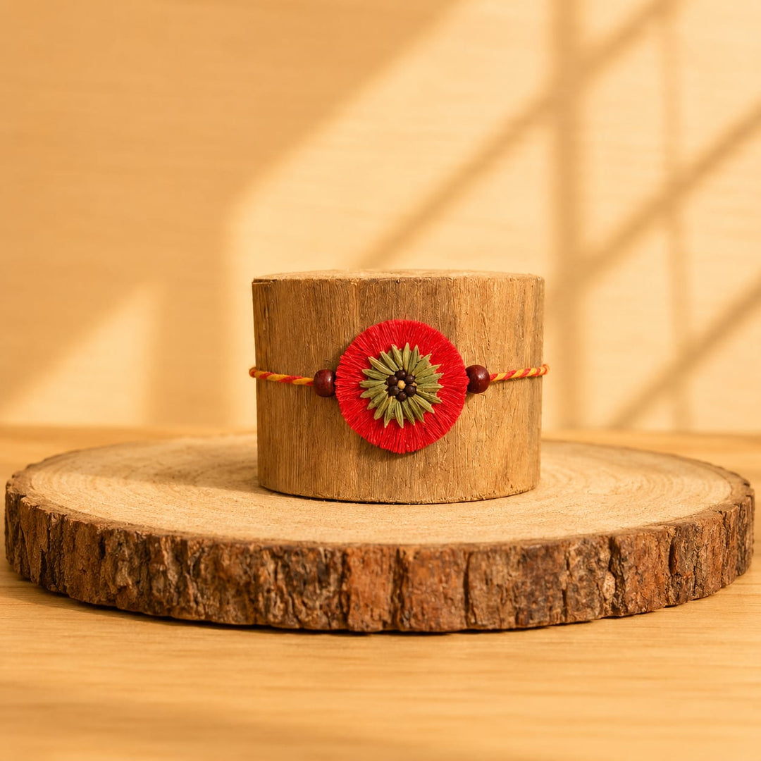 Kanika Plantable Rakhi | Eco-Friendly Seed Rakhi Handmade with Mustard & Fennel Seeds | Scrapshala