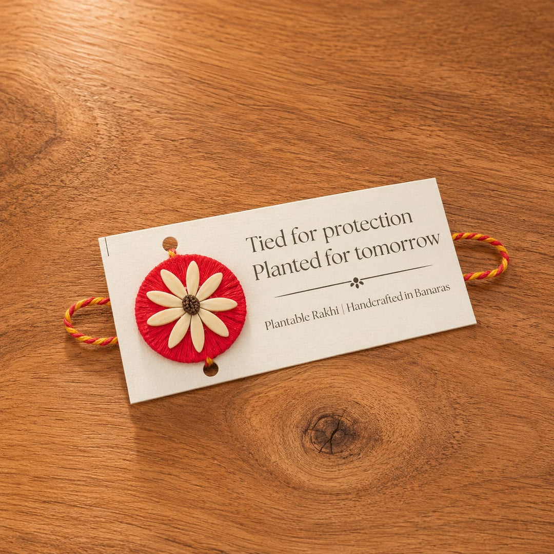 Beejbandhan Plantable Sibling Rakhi Box | Eco-Friendly | Biodegradable | Handmade in Banaras | Grows Into Plant