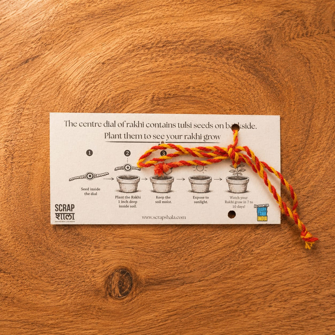 Beejbandhan Plantable Rakhi | Eco-Friendly | Soft on Skin | Grows Into Plant | Handmade in Banaras
