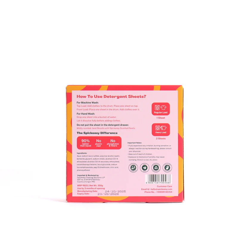 Spickeasy Detergent Sheets - Fresh Linen - 30 Sheets