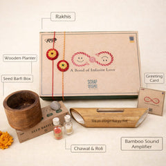 Akkad-Bakkad Plantable Rakhi Gift Hamper | Eco-Friendly Rakshabandhan 2026 | Handmade Sustainable Gift Set by Scrapshala