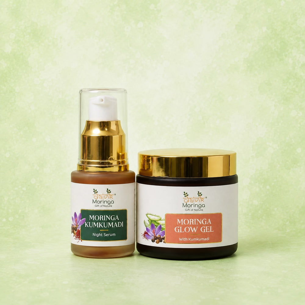 Daivik Moringa Combo | Moringa Glow Gel + Kumkumadi Night Serum